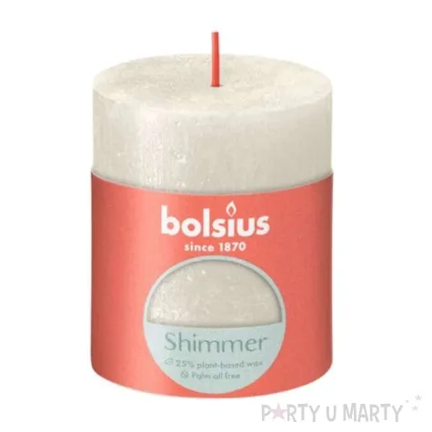 swieca pienkowa rustic kremowy bolsius 80 68 mm