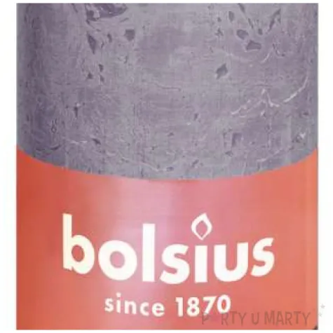 swieca pienkowa rustic lawendowy matowy bolsius 100 50 mm
