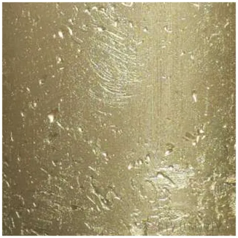 swieca pienkowa rustic metallic zlota bolsius 80 68 mm