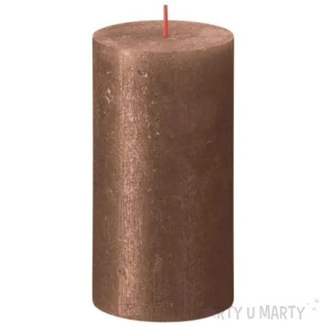 swieca pienkowa rustic miedziany bolsius 130 68 mm