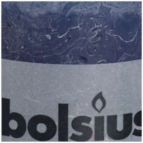 swieca pienkowa rustic niebieski ciemny bolsius 100 100 mm