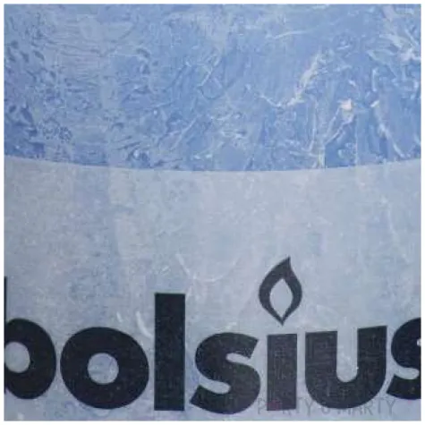 swieca pienkowa rustic niebieski jeansowy bolsius 100 100 mm