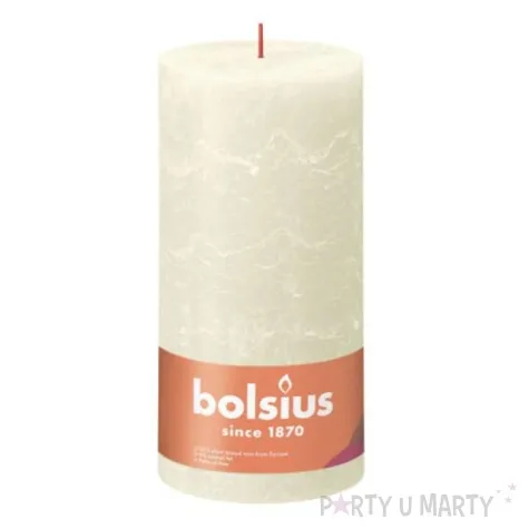 swieca pienkowa rustic perlowa bolsius 200 100 mm