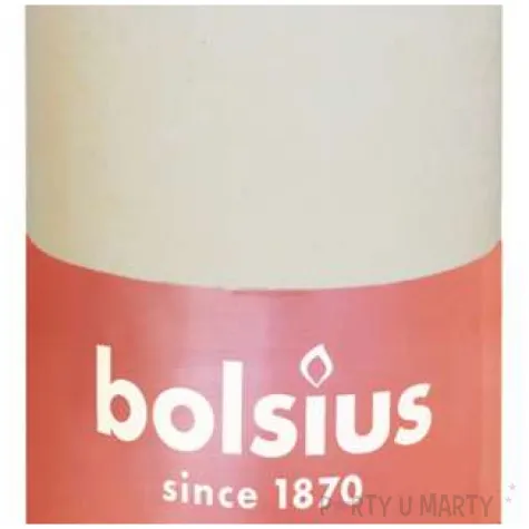 swieca pienkowa rustic perlowy bolsius 100 50 mm