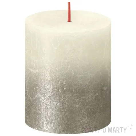 swieca pienkowa rustic perlowy delikatny bolsius 80 68 mm