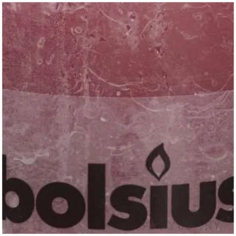swieca pienkowa rustic rozowy blady bolsius 100 100 mm