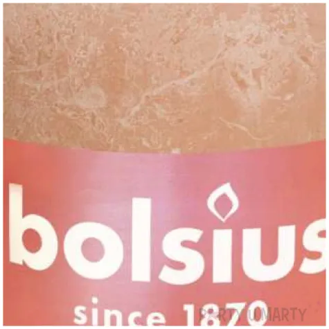 swieca pienkowa rustic rozowy mglisty bolsius 100 100 mm