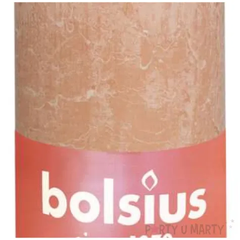 swieca pienkowa rustic rozowy mglisty bolsius 130 68 mm