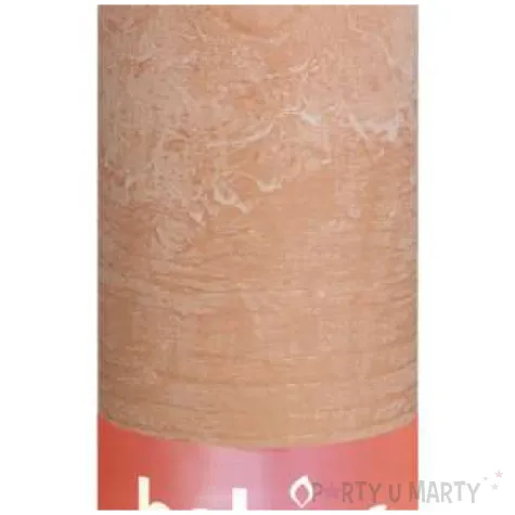 swieca pienkowa rustic rozowy mglisty bolsius 190 68 mm