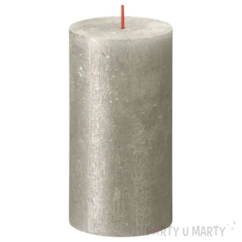 swieca pienkowa rustic szampanski bolsius 130 68 mm