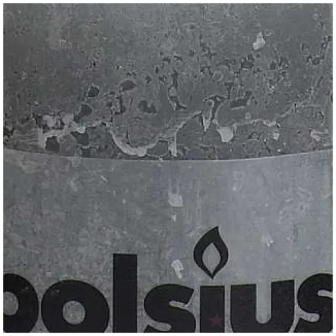 swieca pienkowa rustic szara jasna bolsius 100 100 mm