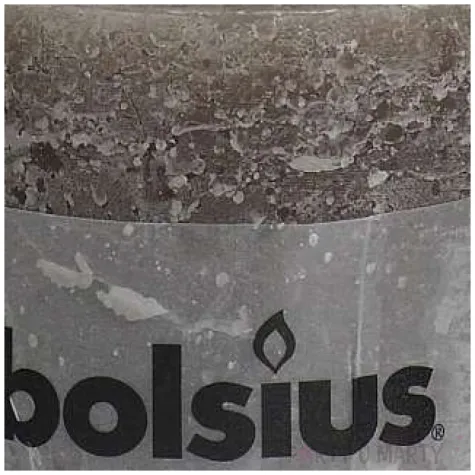 swieca pienkowa rustic taupe bolsius 100 100 mm