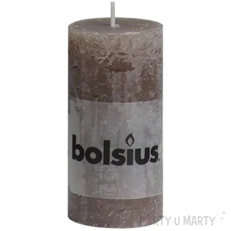 swieca pienkowa rustic taupe bolsius 100 50 mm