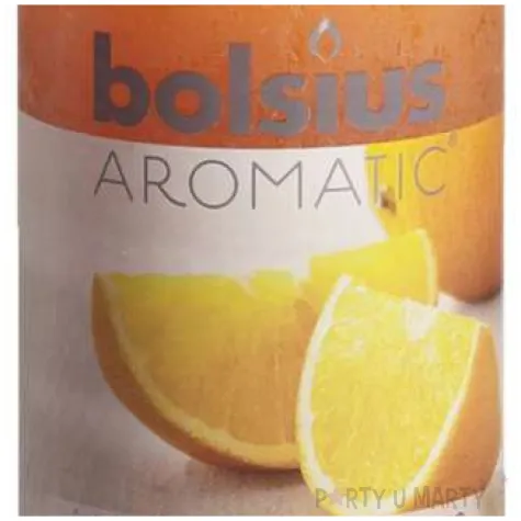 swieca pienkowa rustic zapach pomaranczy pomaranczowa bolsius 100 58 mm