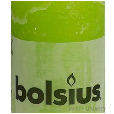 swieca pienkowa rustic zielona jasna bolsius 100 50 mm