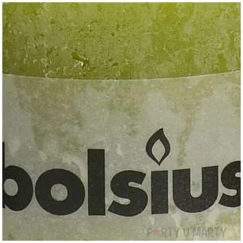 swieca pienkowa rustic zielony trzcinowy bolsius 100 100 mm