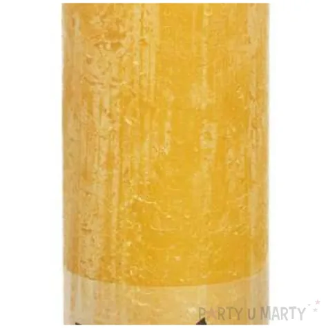 swieca pienkowa rustic zolta bolsius 190 68 mm