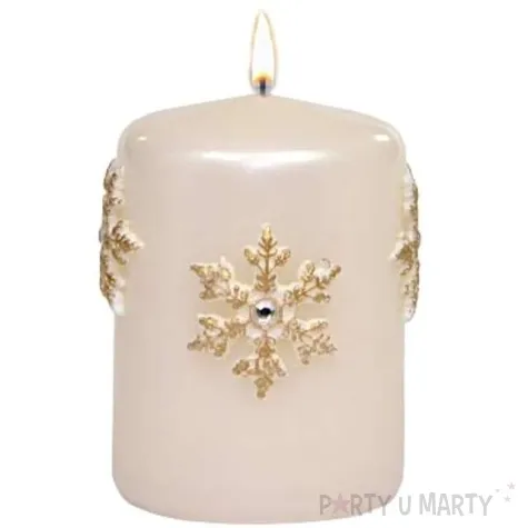 swieca pienkowa sniezki perlowa adpal 100 70 mm