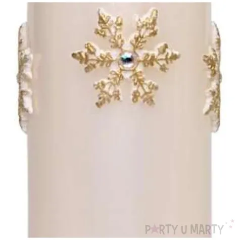 swieca pienkowa sniezki perlowa adpal 150 70 mm