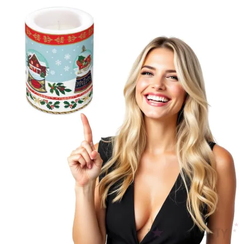 swieca pienkowa sniezne kule paw 120 100mm