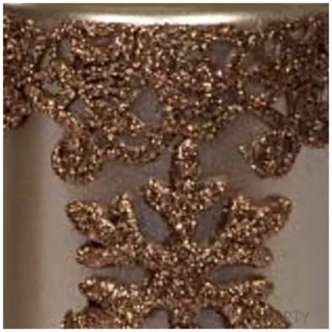 swieca pienkowa sniezynka brazowa adpal 100 70 mm