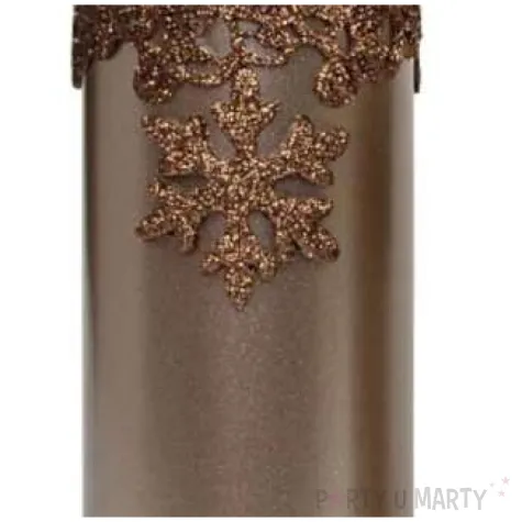 swieca pienkowa sniezynka brazowa adpal 200 70 mm