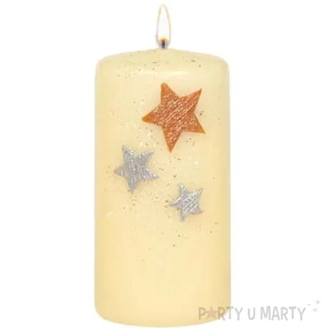 swieca pienkowa trzy gwiazdki kremowa adpal 120 58 mm