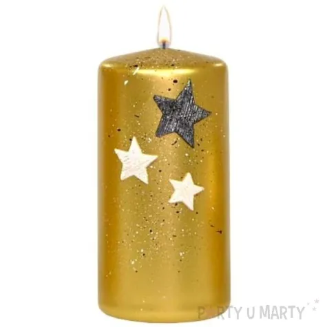 swieca pienkowa trzy gwiazdki zlota adpal 120 58 mm