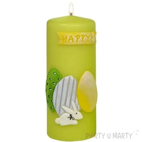 swieca pienkowa wielkanocne jajka zielona adpal 150 58 mm