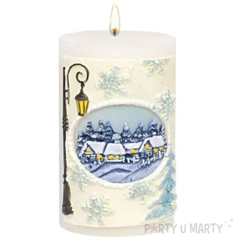 swieca pienkowa zimowe okno dioda led bialo niebieska adpal 115 70