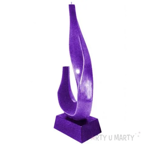swieca plomien fioletowy metalik candellana