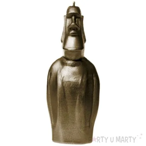 swieca posag moai zloty candellana