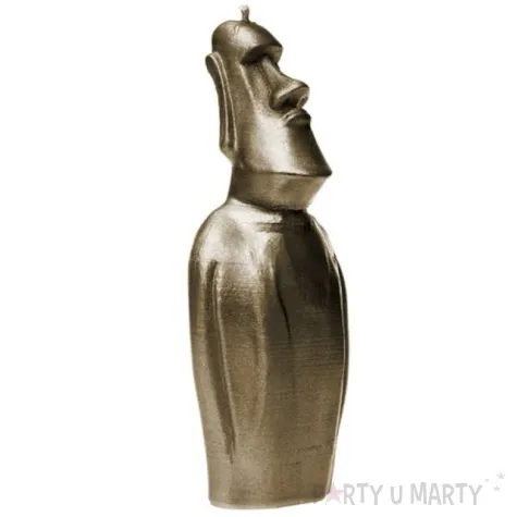 swieca posag moai zloty candellana