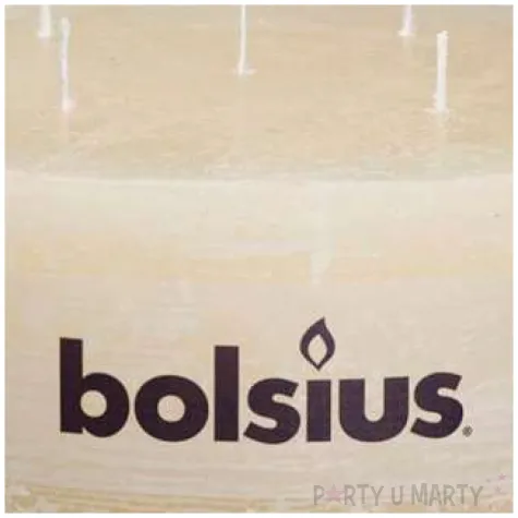 swieca rustic 5 knotow kremowa bolsius 70 185 mm