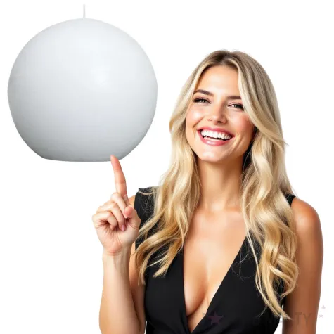 swieca rustic kula 145mm biala bolsius