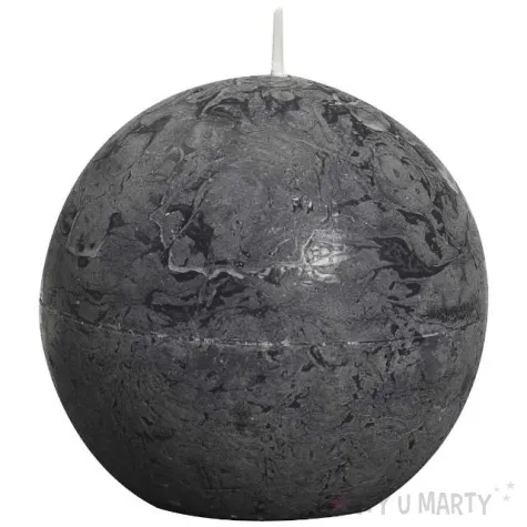 swieca rustic kula 80mm antracytowa bolsius