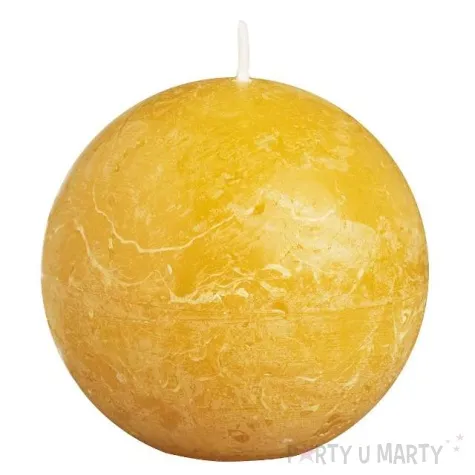 swieca rustic kula 80mm zolta bolsius