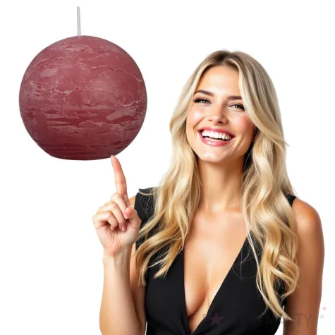 swieca rustic kula rozowy blady bolsius 80 mm