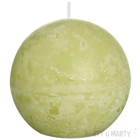 swieca rustic kula zielony pastel bolsius 80 mm