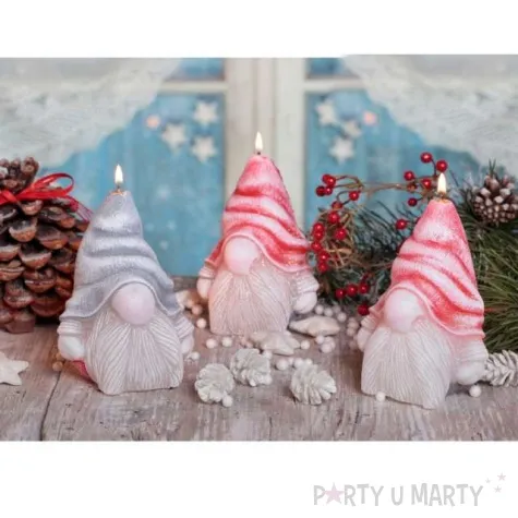 swieca skrzat czerwona bartek candles 125 mm