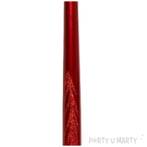 swieca stozkowa classic galazki swierku czerwona adpal 29 cm