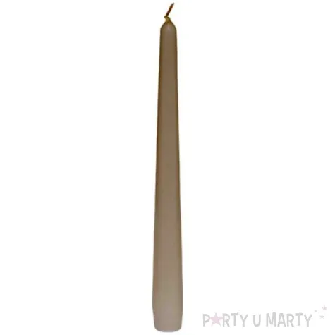 swieca stozkowa classic szare bolsius 24cm x 100szt