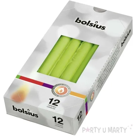 swieca stozkowa classic zielony bolsius 245 23 mm 1 szt