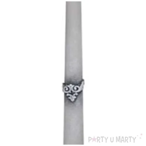 swieca stozkowa marmur szara adpal 29 cm