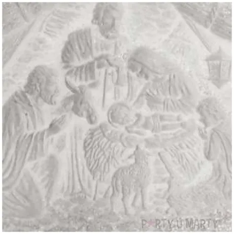 swieca szopka bozonarodzeniowa biala bartek candles 115 130 mm