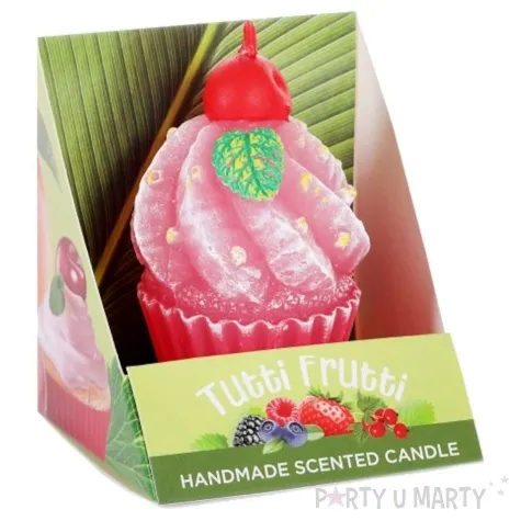 swieca tutti frutti wisniowa bartek candles 80 mm