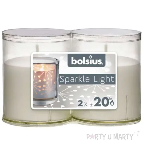 swieca w ozdobnym opakowaniu sparkle light bolsius 64 50 mm 2 szt