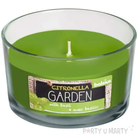 swieca w szkle cytryna z bazylia zielona bolsius 62 106 mm