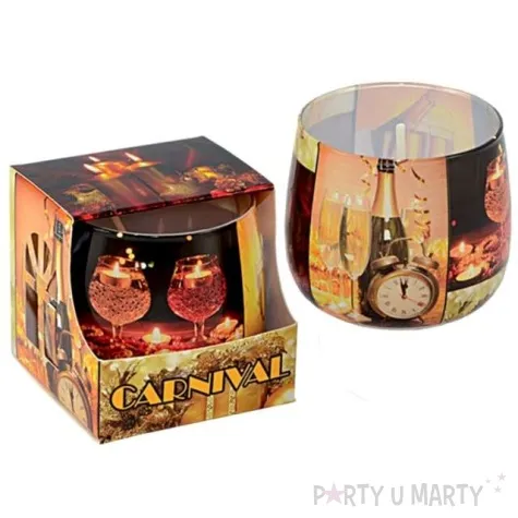 swieca w szkle karnawal adpal 70 80 mm