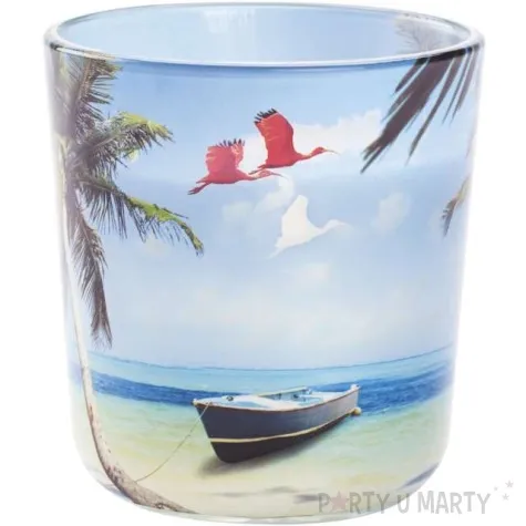 swieca w szkle letnie spa xl blekitna bolsius 97 mm